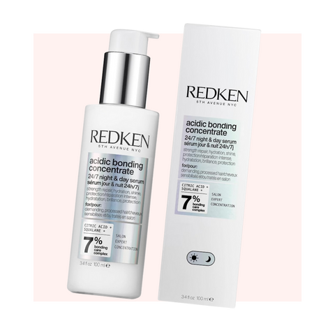 Redken Acidic Bonding Concentrate 24/7 Hair Serum – Strengthening Day & Night Treatment for Damaged Hair (100ml)