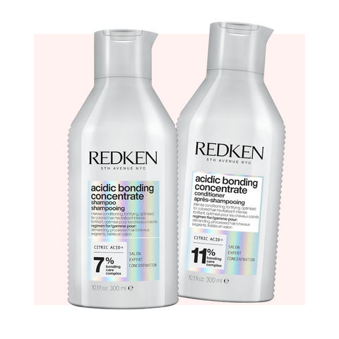 Redken Acidic Bonding Shampoo & Conditioner Set for Damaged Hair Repair